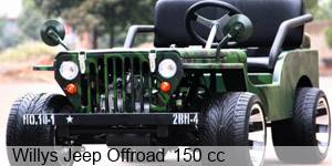 Kinderjeep Willys Jeep 150cc mit Benzinmotor (mit Alufelgen)